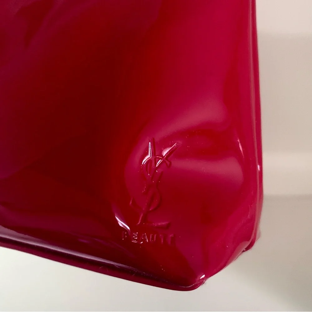 Ysl Red Patent zippy pouch